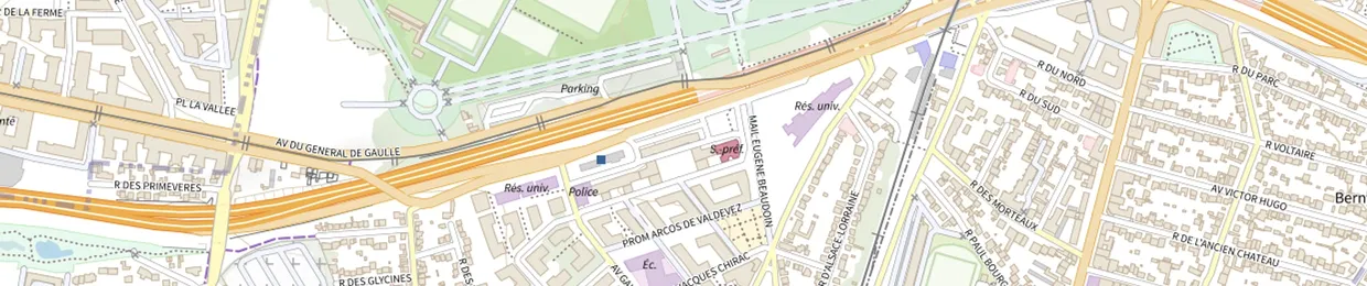 Plan du quartier de l'agence ColombAge de Antony, 2 rue de la Renaissance