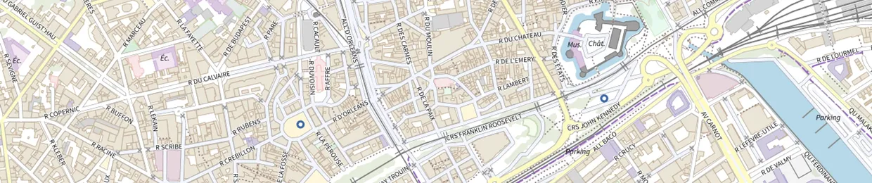 Plan du quartier de l'agence ColombAge de Nantes, 4 bis rue Belle Image