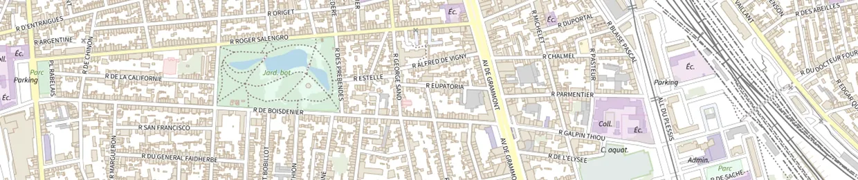 Plan du quartier de l'agence ColombAge de Tours, 2 rue Laponneraye